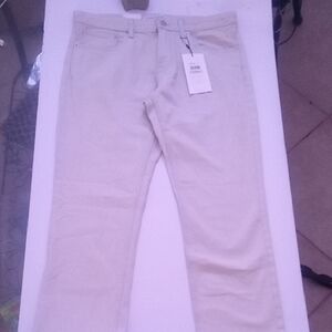 Calvin Klein Jeans Cream Chinos & Khakis with Relaxed Fit